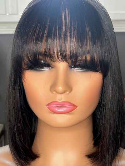 Mia- Bob W/Bangs 5x5 Closure Wig