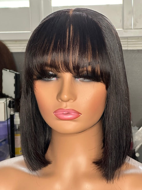 Mia- Bob W/Bangs 5x5 Closure Wig