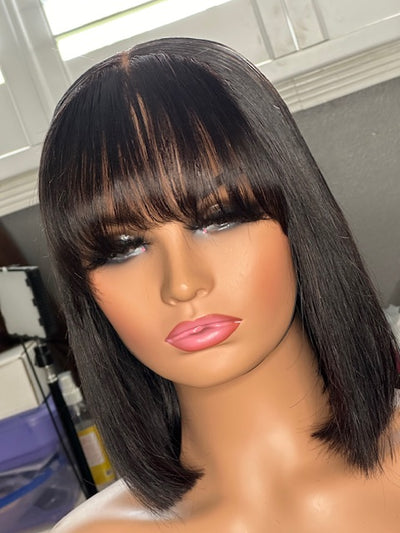 Mia- Bob W/Bangs 5x5 Closure Wig